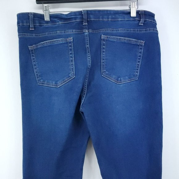 Wild Fable Destroyed Jegging Women's Size 16 Stretch Raw Cuff - Picture 3 of 7